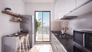 Kitchen in 1 BHK Builder Floor at Ajmera 78 Lake Town, Bhandup West – for Sale