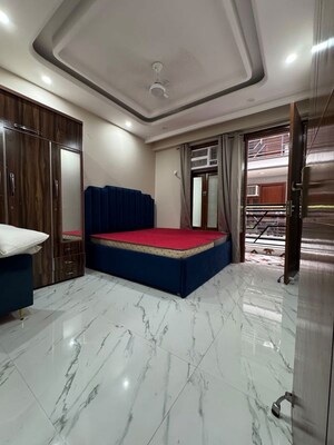 Bedroom in 1 BHK Builder Floor at Chattarpur – for Rent