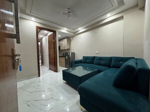 Living Room in 1 BHK Builder Floor at Chattarpur – for Rent