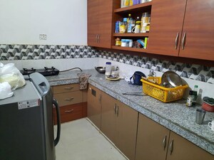 Kitchen in 3 BHK Apartment at Mahmoorganj – for Sale