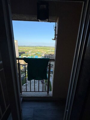 Balcony in 1 BHK Apartment at Anant Metropolis Insignia Towers, Kasarvadavali – for Rent