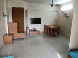 Living Room in 2 BHK Apartment at Lokpuram CHS, Vasant Vihar – for Rent
