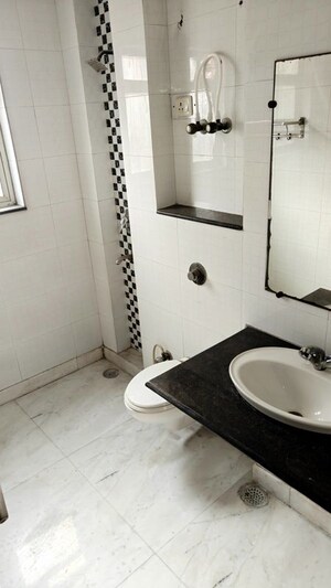 Bathroom in 3 BHK Builder Floor at State Bank Colony – for Rent