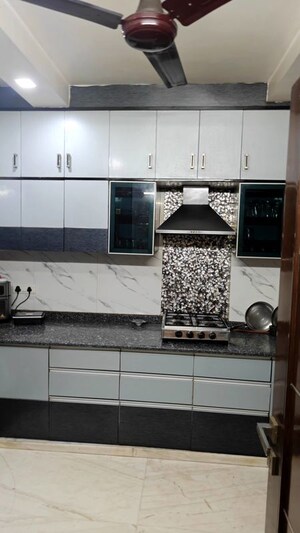 Kitchen in 3 BHK Builder Floor at State Bank Colony – for Rent