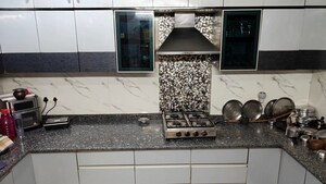Kitchen in 3 BHK Builder Floor at State Bank Colony – for Rent