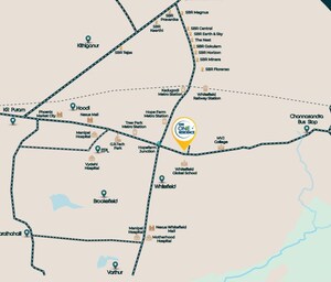3 BHK Apartment – Map Location View at SBR One Residence, Whitefield - for Sale