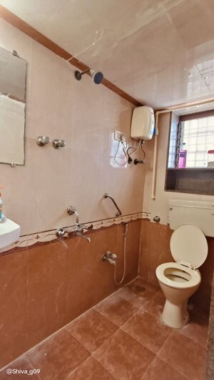 Bathroom in 2 BHK Apartment at Asavari CHS, Prabhadevi – for Rent