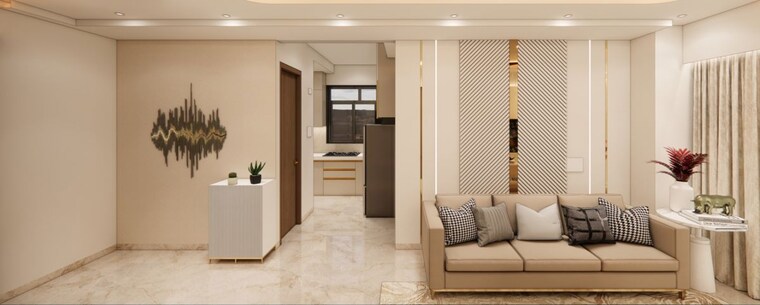 Living Room, prescon-midtown-bay 2 Bedroom 650 Sq.Ft. Apartment In Mahim West Mumbai 10711487