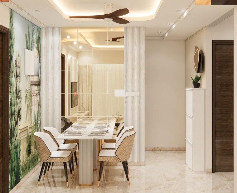 Dining area, prescon-midtown-bay 2 Bedroom 650 Sq.Ft. Apartment In Mahim West Mumbai 10711487