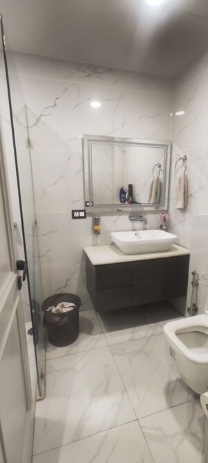 Bathroom in 3 BHK Builder Floor at Shivalik Colony – for Rent