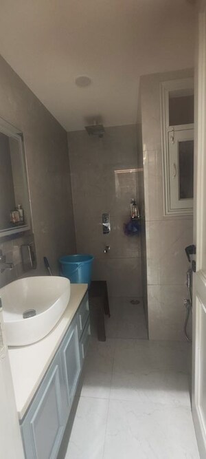 Bathroom in 3 BHK Builder Floor at Shivalik Colony – for Rent