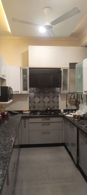 Kitchen in 3 BHK Builder Floor at Shivalik Colony – for Rent