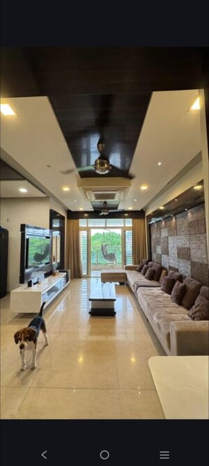 Living Room in 3 BHK Apartment at Pacifica La Habitat, Thaltej – for Rent