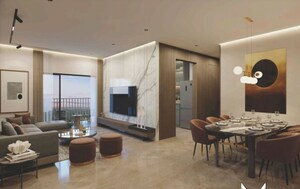 Living Room in 3 BHK Apartment at Goyal Orchid Life, Gunjur – for Sale