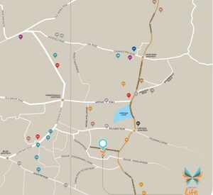 3 BHK Apartment – Map Location View at Goyal Orchid Life, Gunjur - for Sale