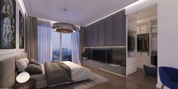 Living Room, kalpataru-vista 4 Bedroom 3905 Sq.Ft. Apartment In Sector 128 Noida 10711623