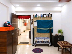Living Room in 2 BHK Apartment at Sai Sai Raj Heights, Tathawade – for Rent