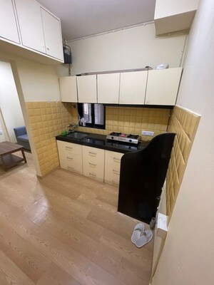 Kitchen in 1 RK Apartment at Shree Sai Siddhivinayak CHS, Prabhadevi – for Rent