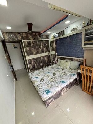 Bedroom in 2 BHK Apartment at Chamunda Heights, Ghansoli – for Rent