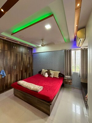Bedroom in 2 BHK Apartment at Chamunda Heights, Ghansoli – for Rent