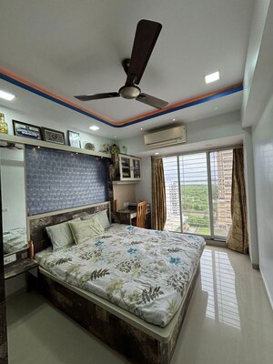 Bedroom in 2 BHK Apartment at Chamunda Heights, Ghansoli – for Rent