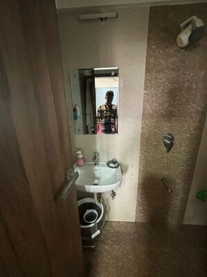 Bathroom in 2 BHK Apartment at Chamunda Heights, Ghansoli – for Rent