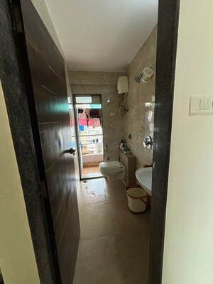 Bathroom in 2 BHK Apartment at Chamunda Heights, Ghansoli – for Rent