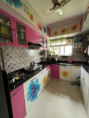 Kitchen in 2 BHK Apartment at Chamunda Heights, Ghansoli – for Rent