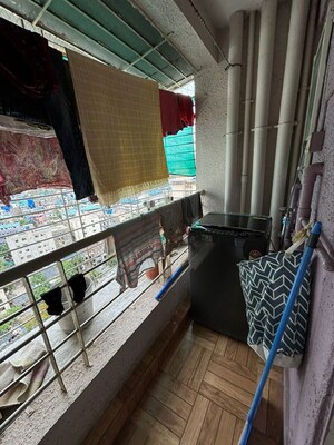 Balcony in 2 BHK Apartment at Chamunda Heights, Ghansoli – for Rent