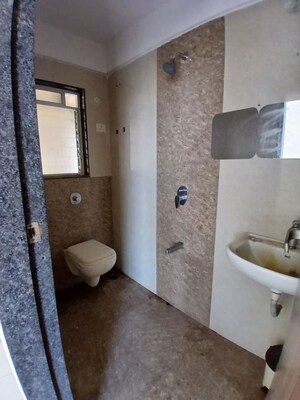 Bathroom in 2 BHK Apartment at Chamunda Heights, Ghansoli – for Rent