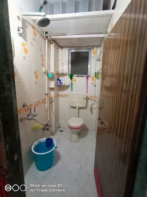 Attached Bathroom in 2 BHK Apartment at Chamunda Heights, Ghansoli – for Rent