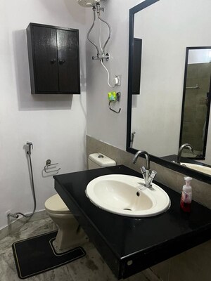 Bathroom in 4 BHK Builder Floor at Greater Kailash I – for Rent