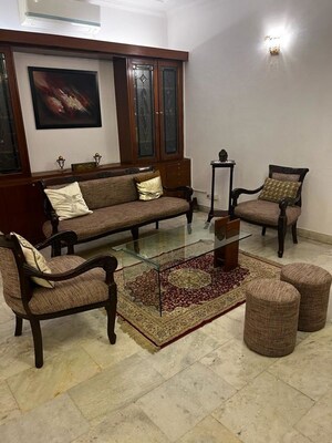 Living Room in 4 BHK Builder Floor at Greater Kailash I – for Rent