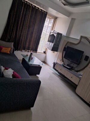 Living Room in 1 BHK Apartment at Fam CHS, Kopar Khairane – for Rent