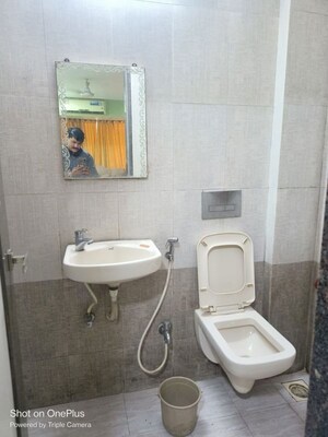 Bathroom in 2 BHK Apartment at Fam CHS, Kopar Khairane – for Rent