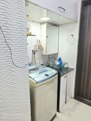 Bathroom in 2 BHK Apartment at Fam CHS, Kopar Khairane – for Rent