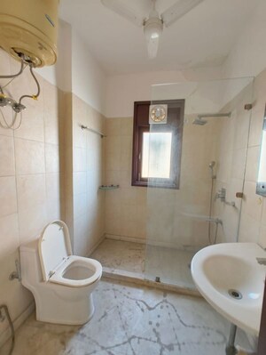 Bathroom in 3 BHK Builder Floor at Chittaranjan Park – for Sale
