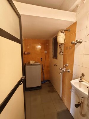 Bathroom in 1 BHK Apartment at Divya Smruthi, Malad West – for Rent