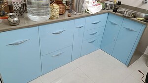 Kitchen in 1 BHK Apartment at Wadhwani Om Mangalam Yash, Kiwale – for Rent