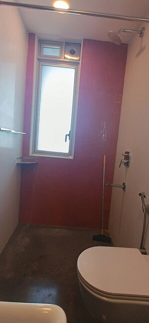 Bathroom in 4 BHK Apartment at Shiv Sagar Estate, Worli – for Rent