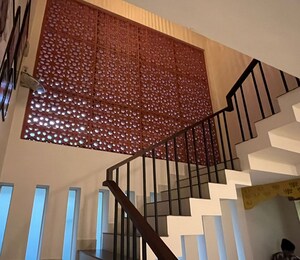 Staircase in 4 BHK Independent House at Velappaya – for Sale