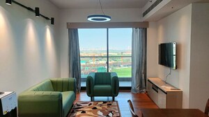 Living Room in 3.5 BHK Apartment at Krisumi Waterfall Residences, Sector 36a – for Rent
