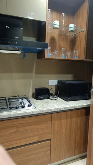 Kitchen in 3.5 BHK Apartment at Krisumi Waterfall Residences, Sector 36a – for Rent
