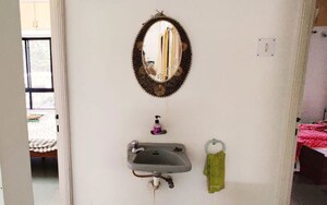 Bathroom in 2.5 BHK Apartment at Bhusari Colony – for Rent