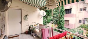Balcony in 2.5 BHK Apartment at Bhusari Colony – for Rent