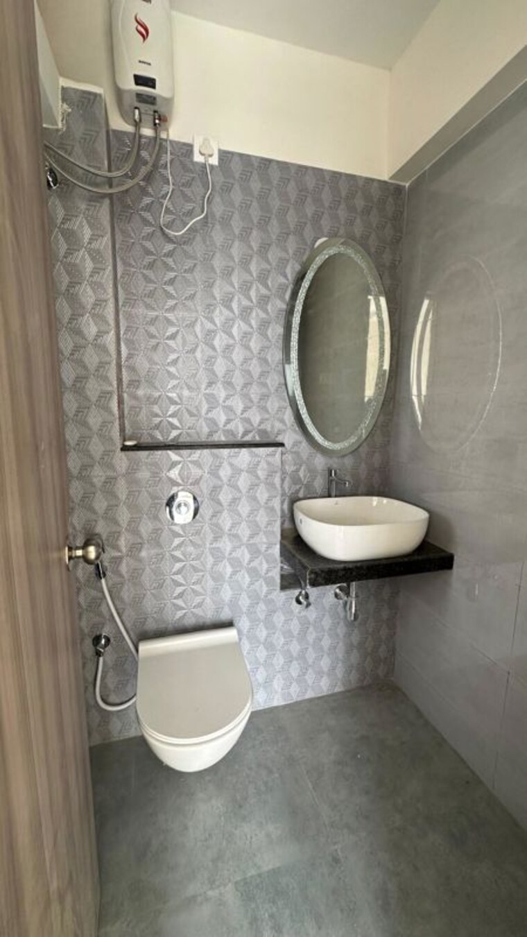 Bathroom, ashar-axis 2 Bedroom 750 Sq.Ft. Apartment In Majiwada Thane 10712429