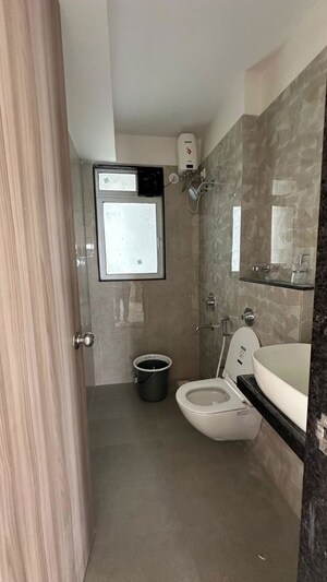 Bathroom in 2 BHK Apartment at Ashar Axis, Majiwada – for Rent