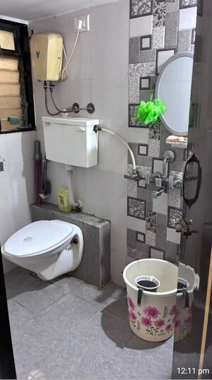 Bathroom in 1 BHK Apartment at Ravi Raj Residency, Mira Road – for Sale