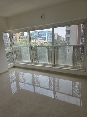 Balcony in 3 BHK Apartment at Mesacon Crown, Andheri West – for Rent
