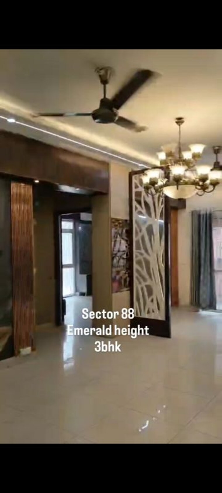 Living Room, emerald-anmol 3 Bedroom 1600 Sq.Ft. Apartment In Sector 88 Faridabad 10712616
